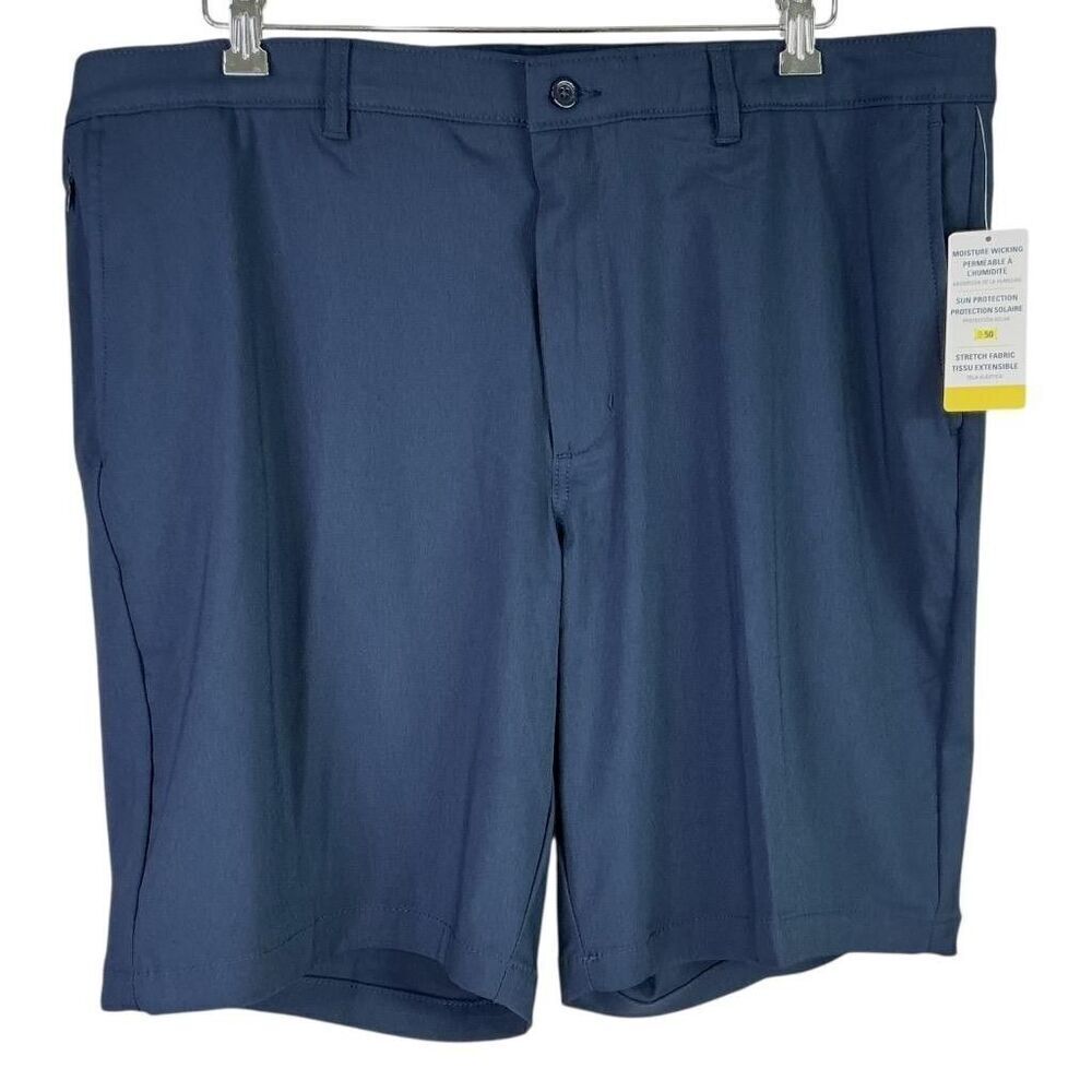 Jack Nicklaus Golf Shorts Mens 38 X 9 Blue Stretch UPF 50 Moisture Wicking NEW